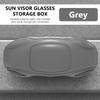 SEAMETAL Car Glasses Case Portable Press Switch Car Sun Visor Sunglasses Holder ABS With Flocking Lining Glasses Box Universal