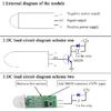 XINGYHENG 5Pcs HC-SR505 Micro Body Sensing Module PIR Motion Detector Switch Module High Power High Efficiency Digital Measurement for Electronic