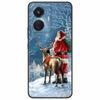 Christmas Case For Vivo T1 44W Soft Silicone Back Cover for Vivo T1 4G Snapdragon 680 Phone Case Cartoon V2153 VivoT1 4G Funda