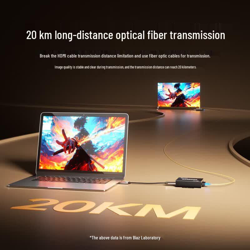Biaze HDMI KVM Fiber Optic Extender