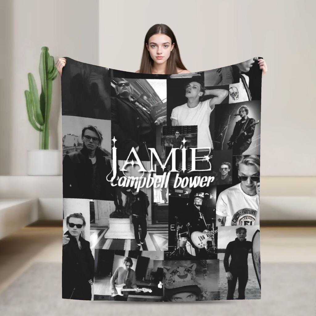 Jamie Campbell Bower  Blankets  Travel Office Flannel Bedding Throws For Living Room Super Warm Design Quality Bedspread