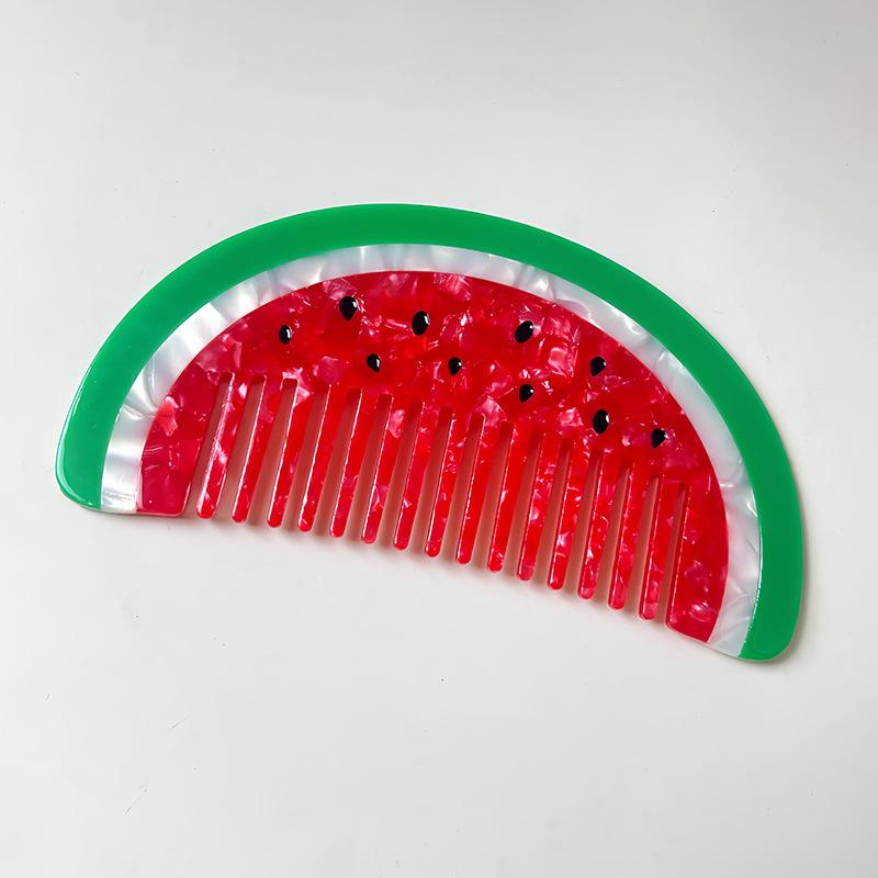 1PC New Acetate Hair Comb Wide Tooth Detangling Comb Cute Dog Swan Design Luxury Gift Quality Hair Brush