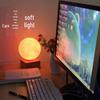 Moon Lamp USB Charging LED Night Light, 7-Color Touch, Creative Bedside Planet Lamp, Perfect Birthday Gift.