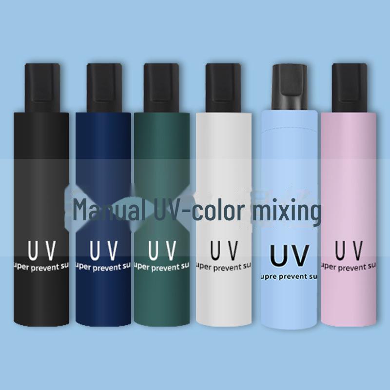 Compact UV-Blocking Sunshade: Anti-Ultraviolet Folding Umbrella