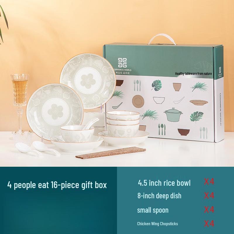 16-Piece Ceramic Dinnerware Set