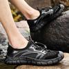 Mesh Shoes Men's 2025 Summer New Hollow Breathable River Walking Shoes Soft Sole Bag Head Non-slip Outdoor Casual Beach Shoes
