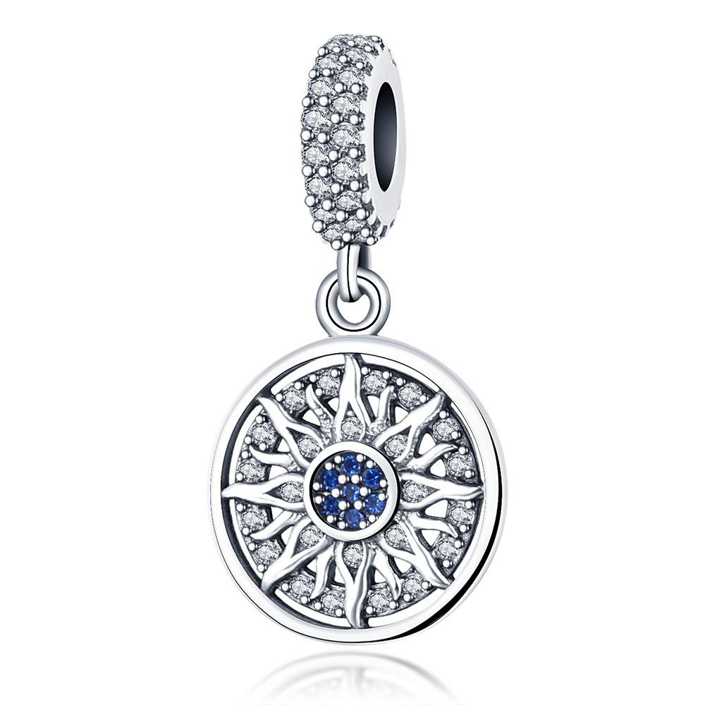 Charming Evil Eye Bead With Inlaid Stones Pendant DIY Handmade Bracelet Jewelry Making Accessories