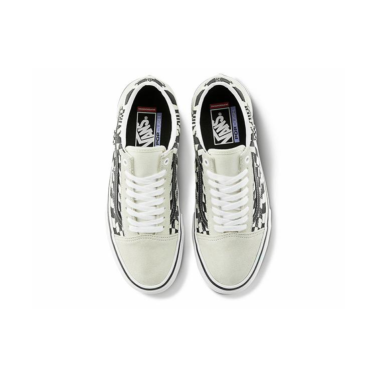 Old Skool Skate Vans 'Checkerwarp - Black White' VN0A5FCB9CU