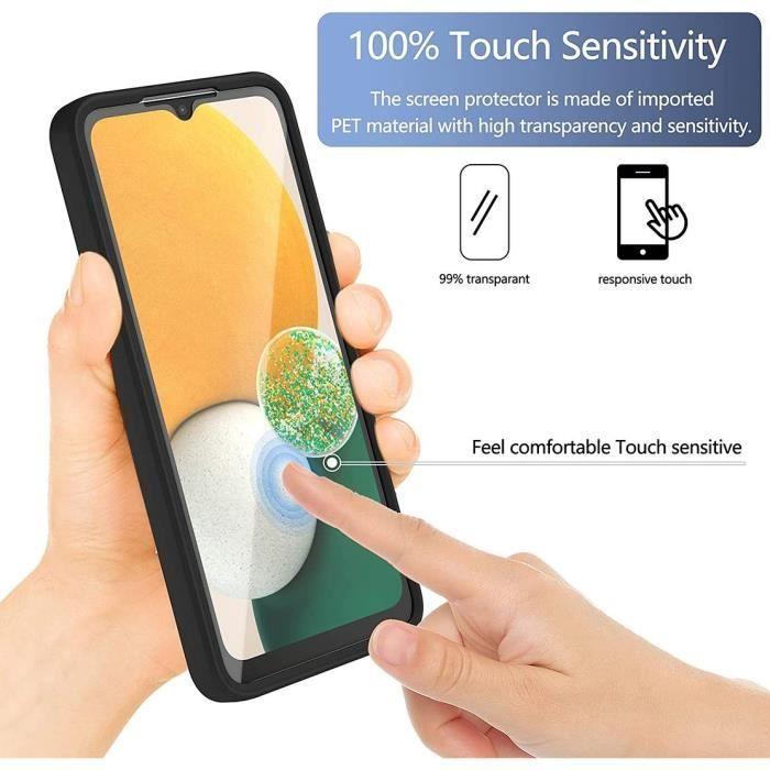 Full Case - Booling - for Samsung A04s - Shockproof - Transparent - Black Border