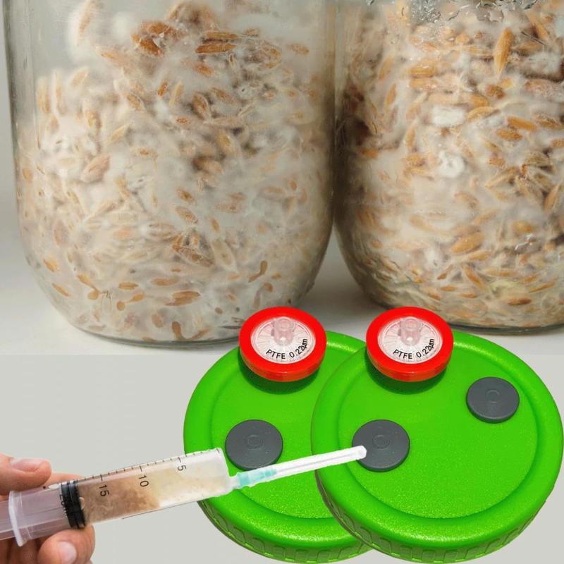 Tappi di tenuta in silicone per coltura liquida di micelio di funghi per inoculazione in vaso, sigillatura, regolazione della pressione e stat