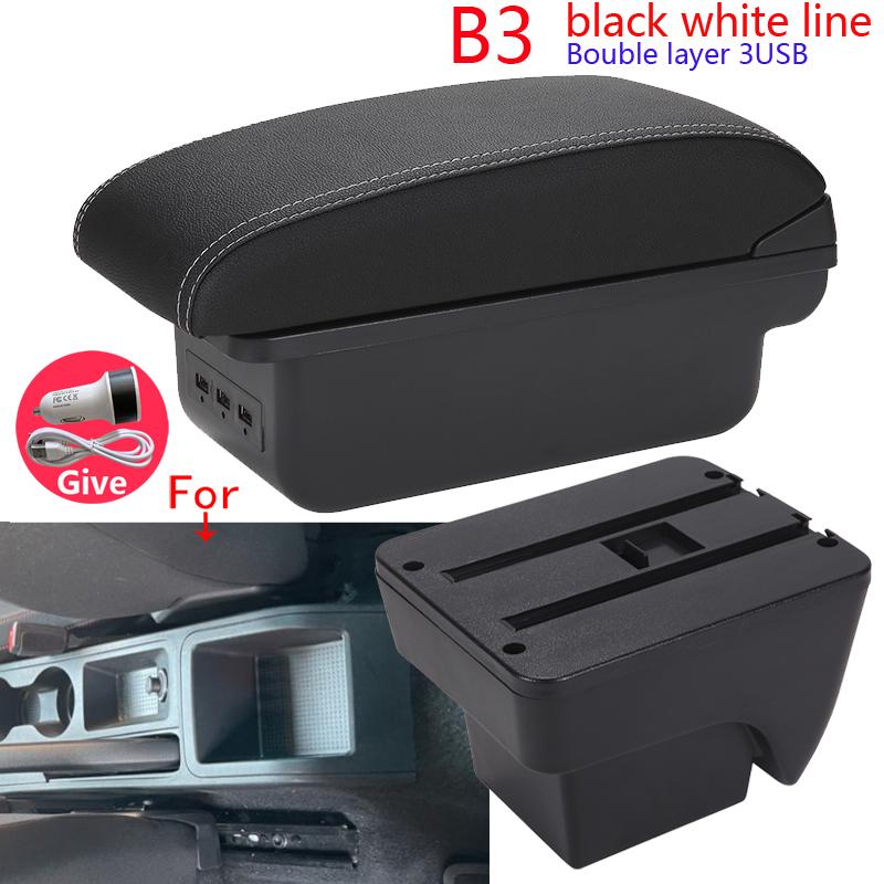 For Seat Ibiza Armrest Box For Seat Ibiza 6j MK4 IV 6L Car Armrest 2018-2025 Storage Box Retrofit Parts Interior Car Accessories