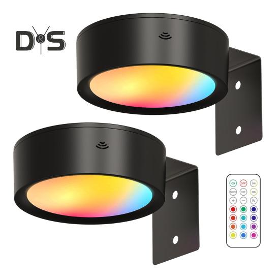 

Магнитная лампа для рисования с 13 режимами освещения, работающая от батареек, перезаряжаемая, беспроводная, с дистанционным управлением, художественная лампа 2pcs чёрный