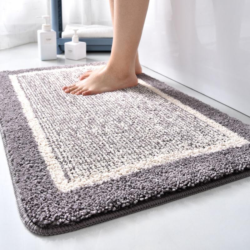 New Non-slip Bath Mats Super Absorbent 40x60cm Bathroom Rugs Soft Modern Household Entrance Door Mat Bathtub Side Hallway Tapis