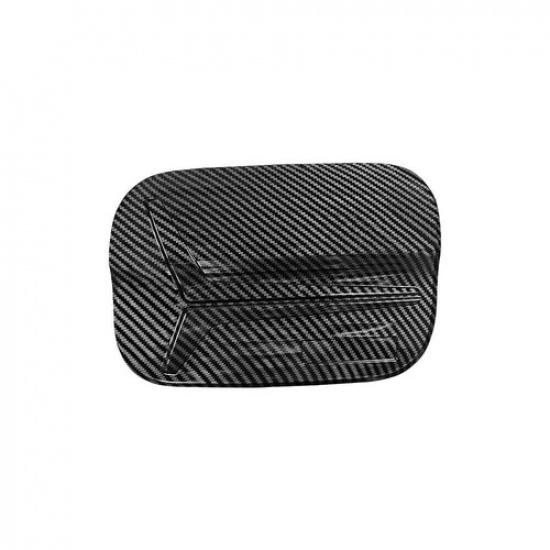 Carbon Fiber ABS Fuel Filler Gas Tank Cap Trim Cover  For Genesis G70 -2025