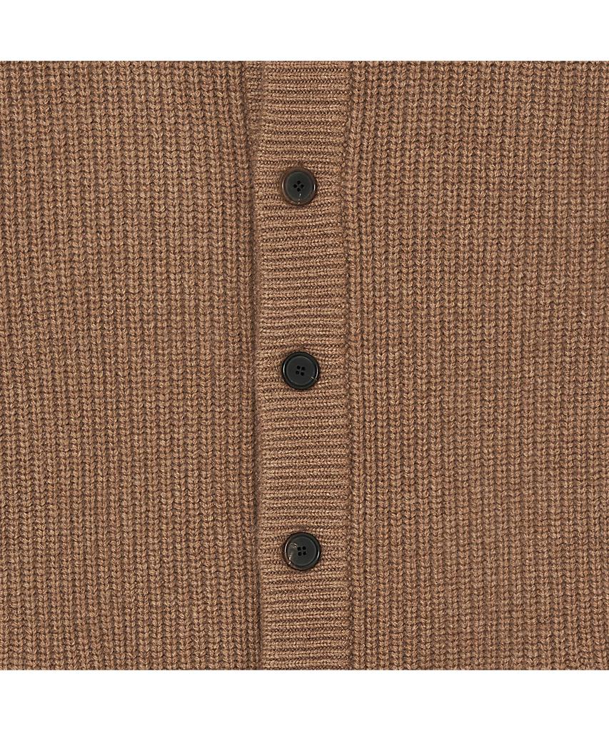 IOLO Merino Wool Knit Fur Jacket_Camel