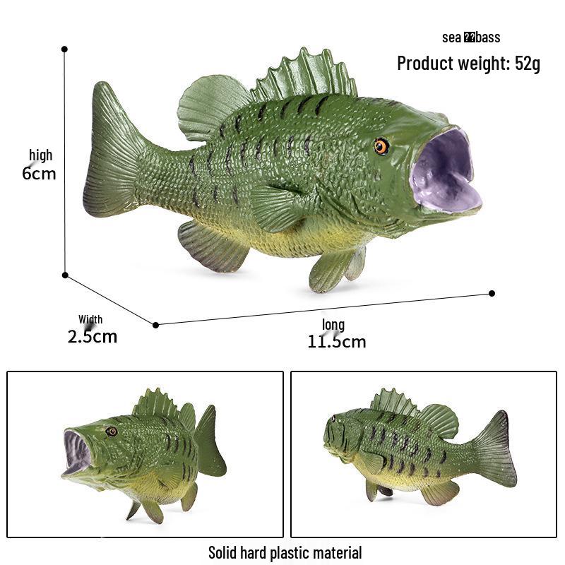Solid Cross Water Drop Fish Simulation Toy Model - Bobo Sea Creature Ornament