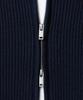 Musinsa Standard Relaxed Ribbed Knit Zip-Up [Navy]