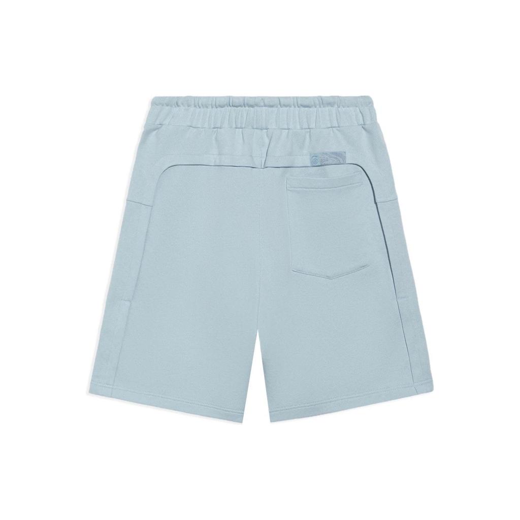 Li-Ning X Jackie Chan Kung Fu Series SS22 Breathable Plain Casual Loose Sports Shorts Men Bottoms Blue AKSS065-3