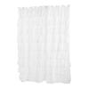 Shower Curtain 70 inch Boho Vintage Ruffle Bathroom Curtain with Hooks for Decoration