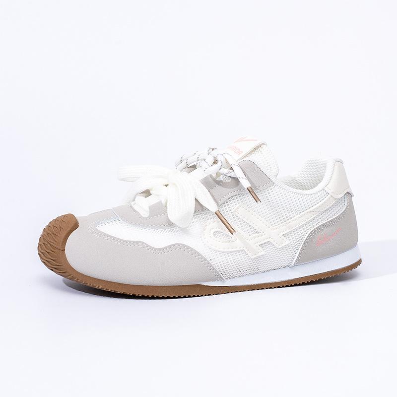 Mint green single mesh breathable and lightweight summer new single shoes women's pairs lace-up student shoes