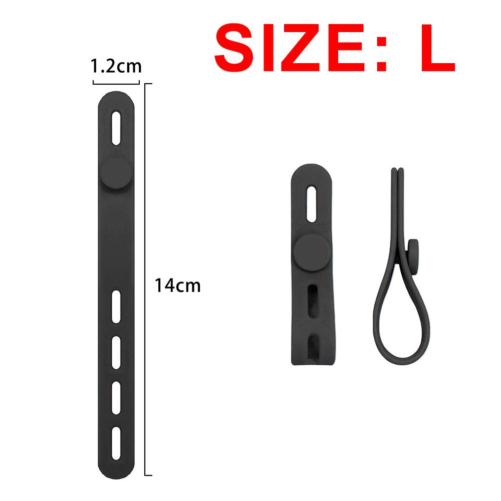 Fascette per Cavi in Silicone Morbido Cinghie Regolabili Elastiche per Cavi Organizer per Fascio di Cavi Wrap Riutilizzabile per la Gestione dei Fili con Fibbia a Blocco