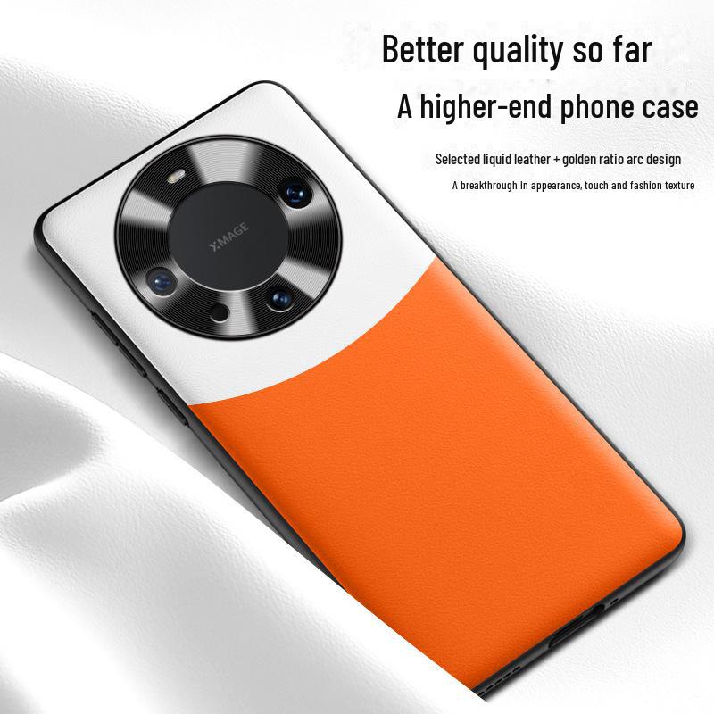 Anti-fall Protective Liquid Leather Case for Huawei Mate60pro, One-piece Design, Ready To Ship