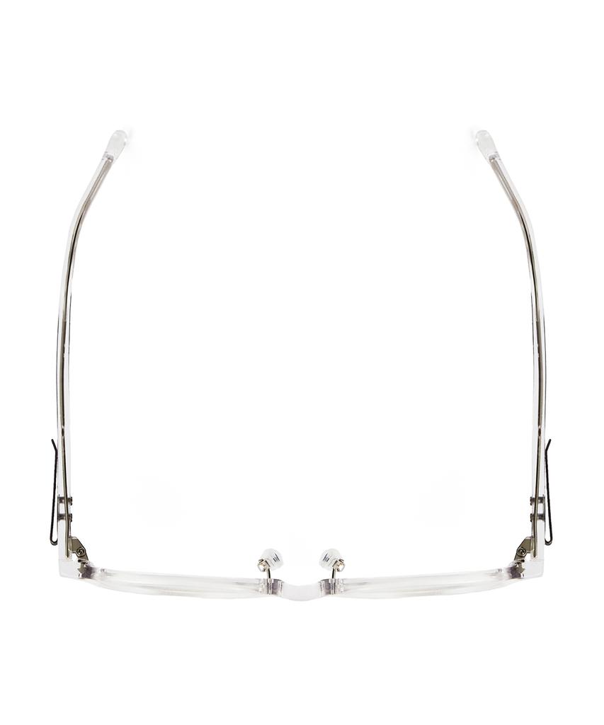 Loulou R Eye 482 Ultra Clip Acetate Glasses 49 Clear