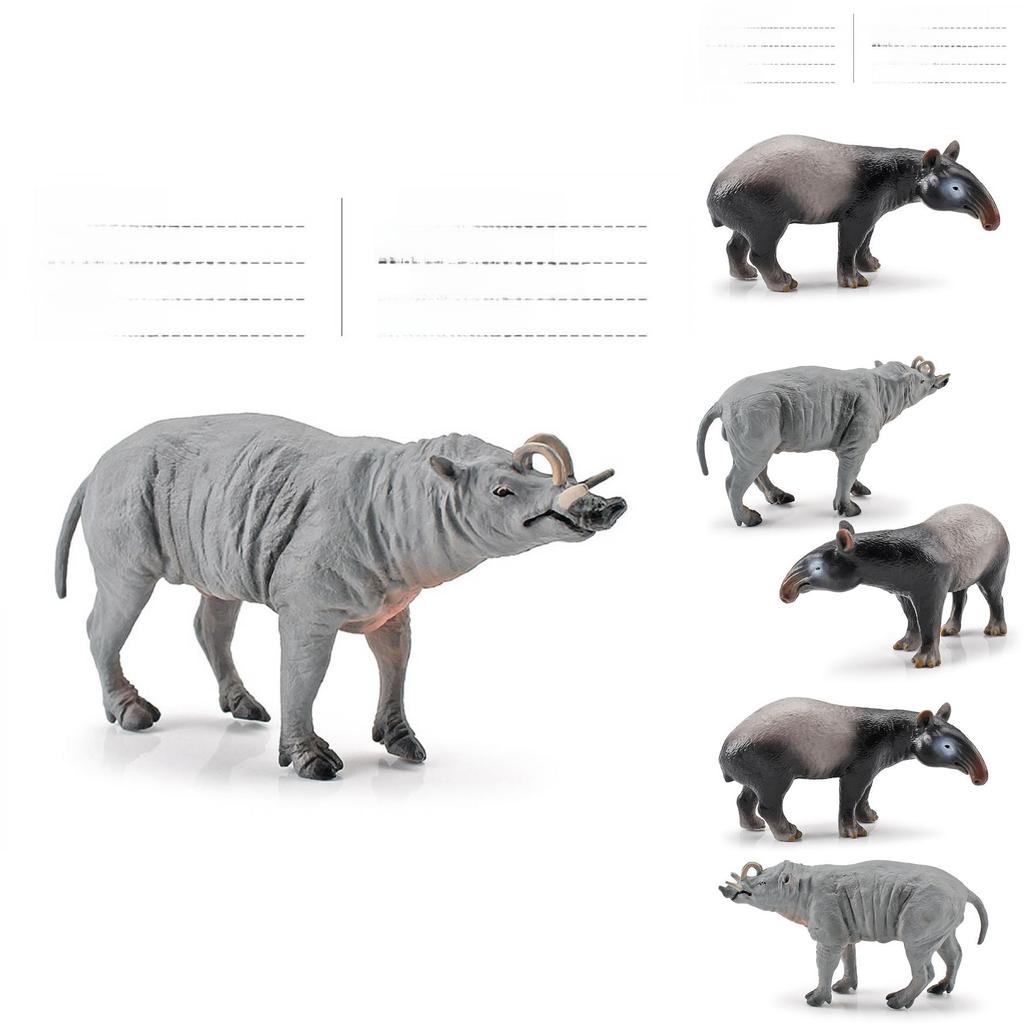 Babyrousa Pvc Wild Animal Models Set For Nature Study And Collection