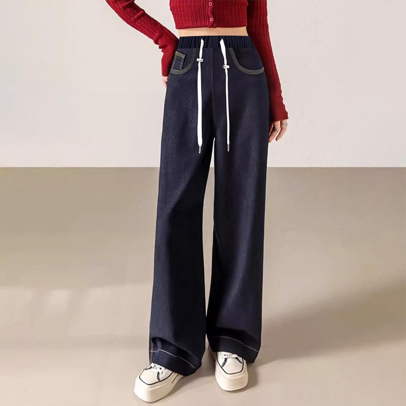 

99/9599 #джинсы для беременных вельветовый деним нелиняющие брюки прямого кроя модные свободные брюки широкого кроя 2XL