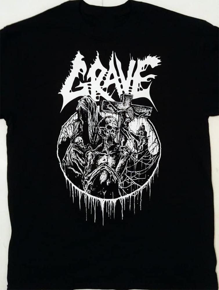 Hot Popular Grave Band Music Black Tee Shirt Cotton Unisex XXL