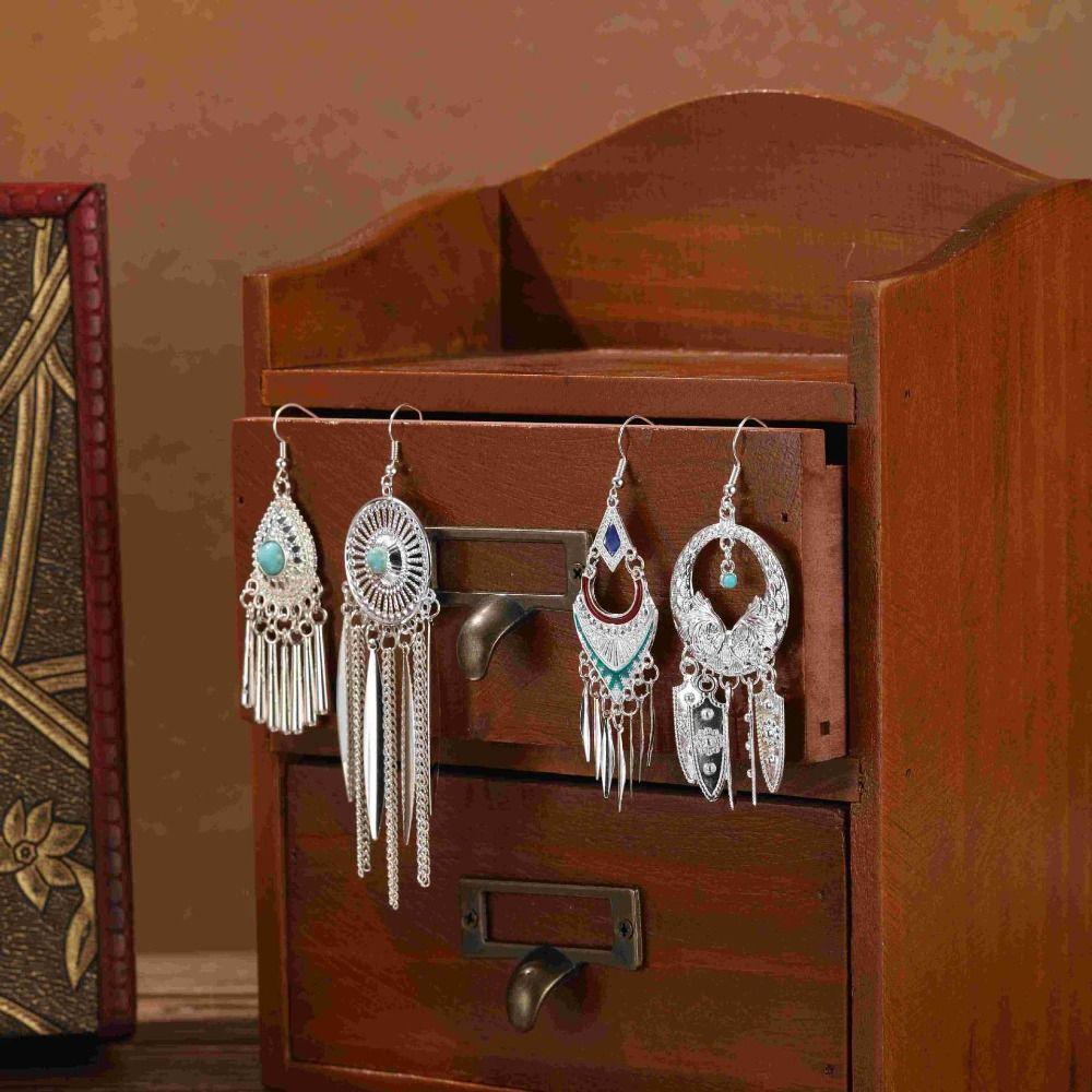 Silver Long Tassel Earrings Bohemia Bohemia Drop Earring Classic Ethnic Style Dangle Earring Women