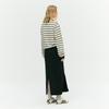 Ibiem Stitch Denim Color Block Skirt Emp9Wsk110
