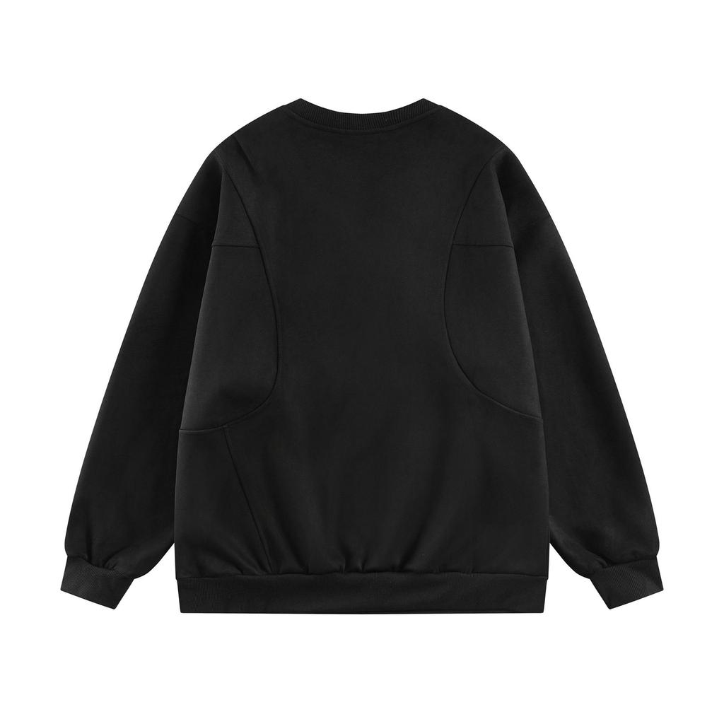 Unisex Retro Patchwork Air Layer Hoodie - Stylish & Trendy Design