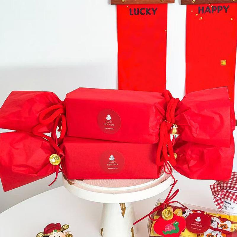 6/12/24PC Tissue Paper Party Decor Gift Packaging Supplies Flower Art Crafts Red Packaging Paper For Gift Wrap Filler 50x75cm