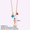 Collana Pesce Stile Boho Y2K per Donna Set da 3 Pezzi Carino Choker Stella Cuore Collari in Pietra Naturale Gioielli Estivi Trendy da Donna a Catena Lunga