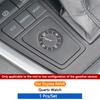 QHCP Car Gear Panel Thermometer Hygrometer Quartz Clock Fit For Toyota RAV4 20-24 Gasoline Version Low Configuration Accessories