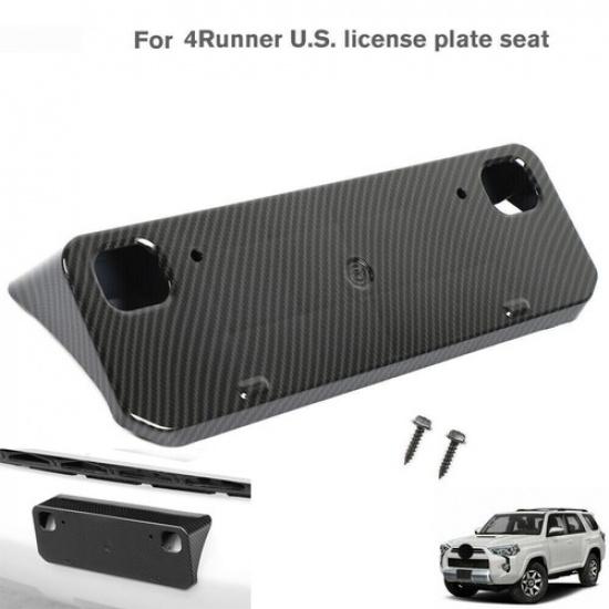 Front License Frame Number Plate Holder Registration for 4Runner 2010-23 Carbon