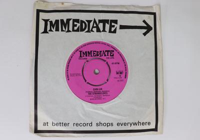 7inch Record STRANGELOVES - Cara-lin / (Roll On) Mississippi IM007 IMMEDIATE 1965 UK Rock Used