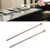 Marimba Keyboard Mallets Rubber Heads Wood Glockenspiel Chime Sticks for Xylophone Marimba Harp White
