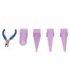 4Pcs Jewelry Mandrel Round Oval Triangle Square Jewellery Making Tool with 5in Pliers