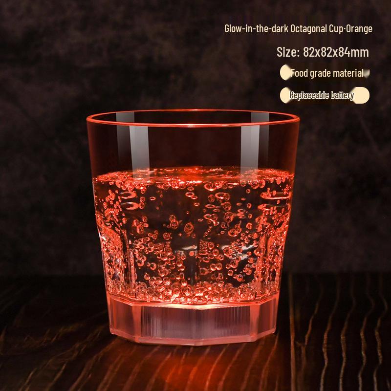Food-Grade LED Light-Up Champagne Glass - Novel Atmosphere Wedding Banquet Wine Cup