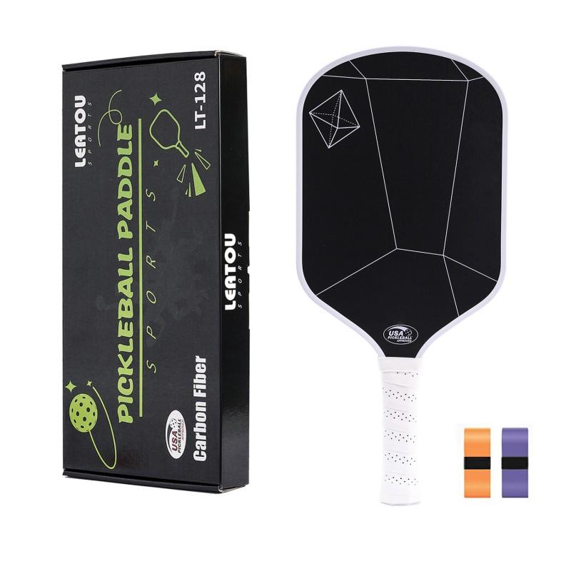 Carbon Fiber Pickleball Paddle T700 With Matte Grip Quiet Absorption Tournament Ready Set