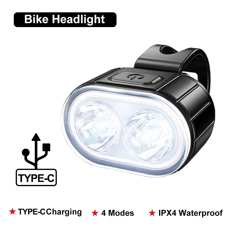 Fahrradbeleuchtung Vorne Hinten Wiederaufladbar Fahrrad Radfahren USB Taschenlampe für Fahrradbeleuchtung Vorne/Hinten/Set Fahrrad Laterne Zubehör