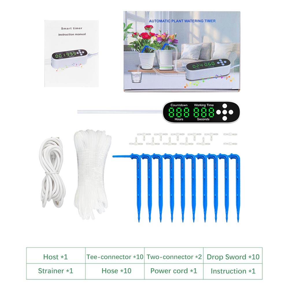 Automatic Watering System for Potted Plants Drip Irrigation Kit Plant Self Watering With Countdown