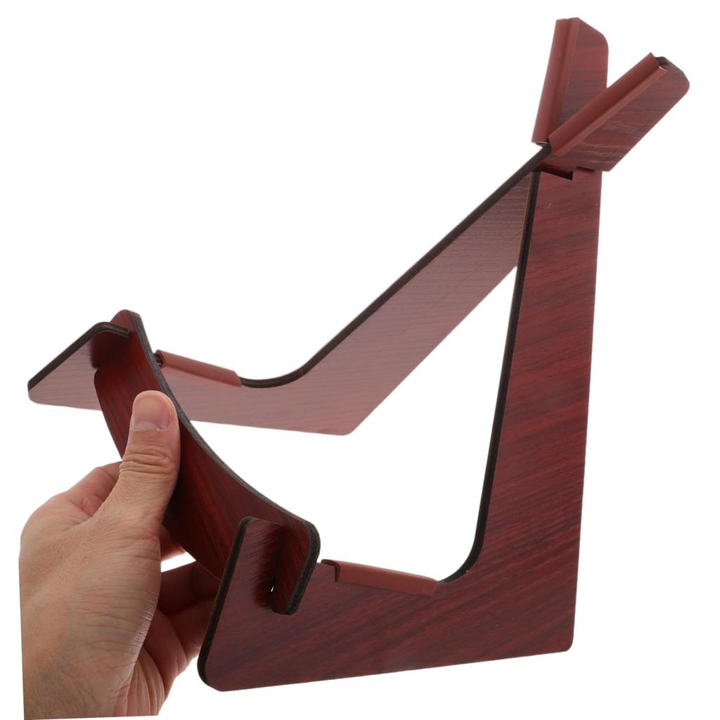 Totority Sanshin Stand, Wooden Removable Design, Stable Floor Stand, Multifunctional Instrument Holder, Compatible with Violin and Banjo, Simple and
