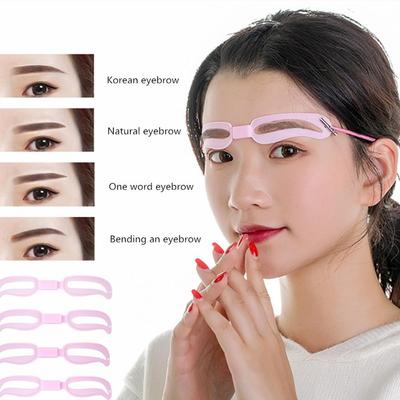 Accessoires Cosmétiques Outils de Maquillage Kit Réutilisable Façonneur de Sourcils Pochoir à Sourcils Carte pour Sourcils Soin