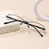 New red and gold half-frame reading glasses high definition anti-blue light women's fashion elegant age-reducing young advanced glasses