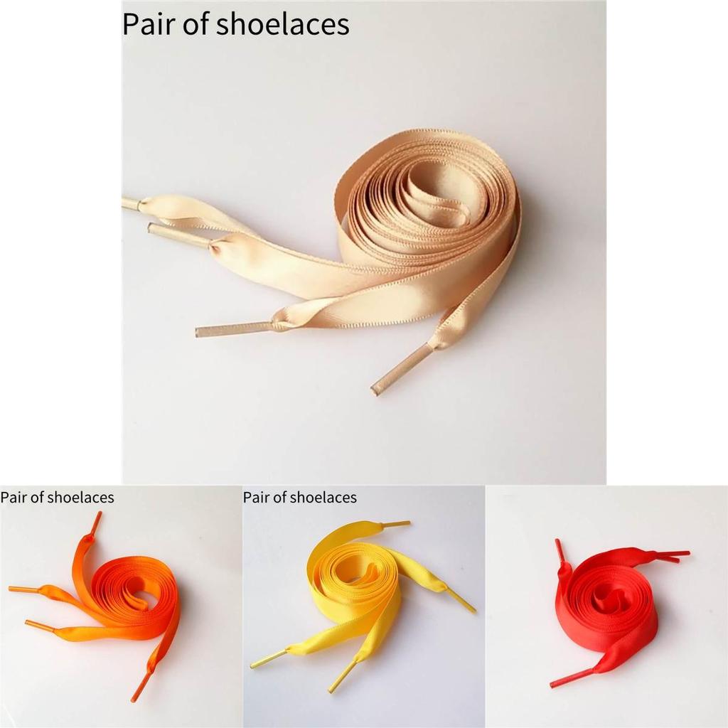 Barevná polyesterová stuha Tkanička do tenisek Saténová Barva Bonbónu Plochá tkanička