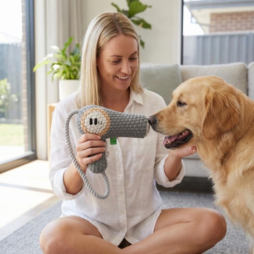 Durable Chew Plush Dog Toy Bite-Resistant Squeaky Dog Toy Fun Toy Dog Chew Toy  Boredom Relief