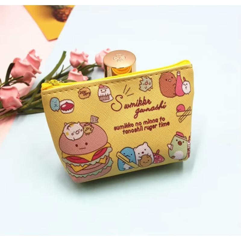 Kids Cute Creative PU Coin Purse Earphones Key Storage Bag Children's Coin Pouch Mini Wallet Cute Purse Cute Wallet